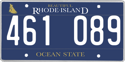 RI license plate 461089