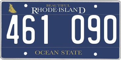 RI license plate 461090