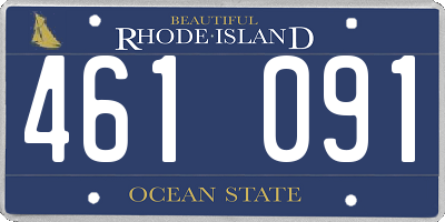 RI license plate 461091