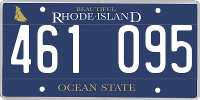RI license plate 461095