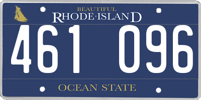 RI license plate 461096