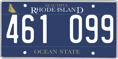 RI license plate 461099