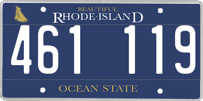 RI license plate 461119