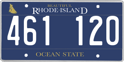 RI license plate 461120