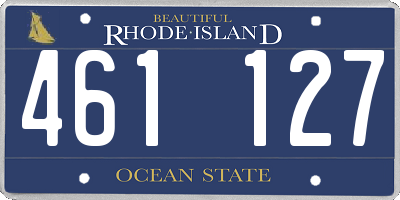 RI license plate 461127
