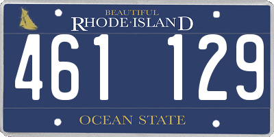 RI license plate 461129