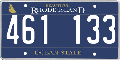 RI license plate 461133