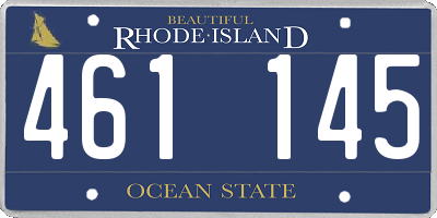 RI license plate 461145