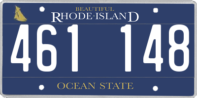 RI license plate 461148