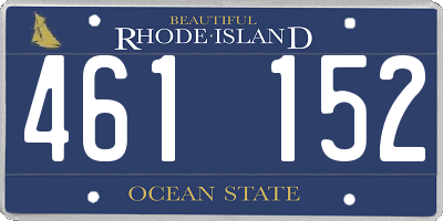 RI license plate 461152