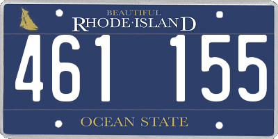 RI license plate 461155