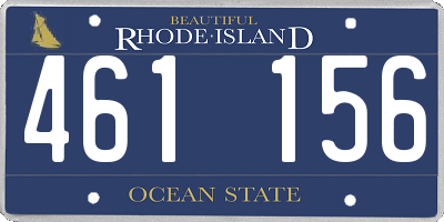 RI license plate 461156