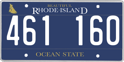 RI license plate 461160