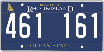 RI license plate 461161