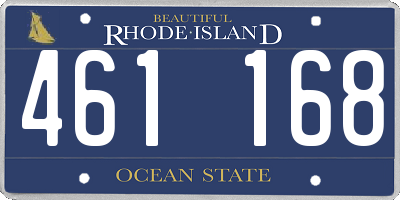 RI license plate 461168