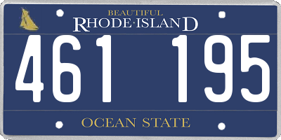 RI license plate 461195