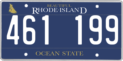 RI license plate 461199