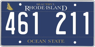 RI license plate 461211