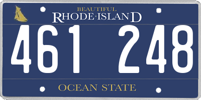 RI license plate 461248