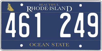 RI license plate 461249