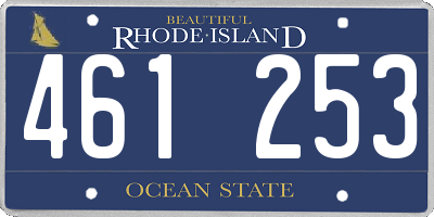 RI license plate 461253