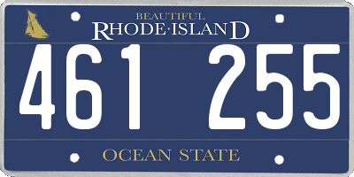 RI license plate 461255