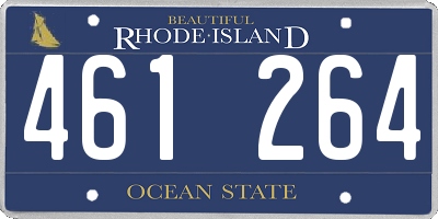 RI license plate 461264
