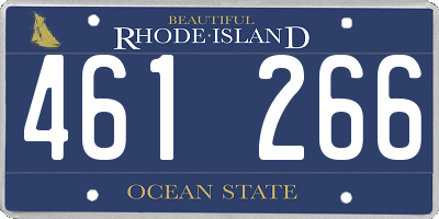 RI license plate 461266