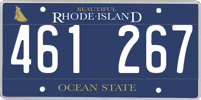 RI license plate 461267