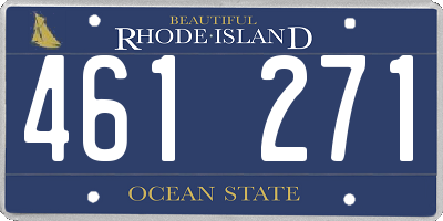 RI license plate 461271