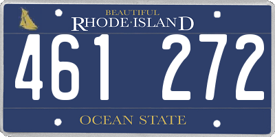 RI license plate 461272