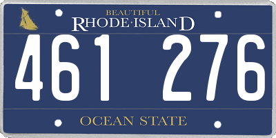 RI license plate 461276