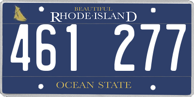 RI license plate 461277