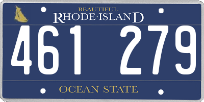 RI license plate 461279