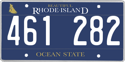 RI license plate 461282