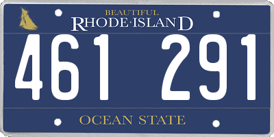 RI license plate 461291