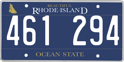 RI license plate 461294