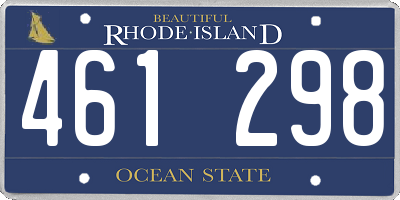 RI license plate 461298