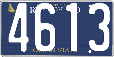 RI license plate 4613