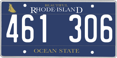 RI license plate 461306