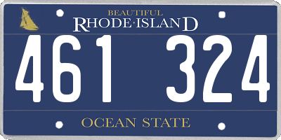 RI license plate 461324
