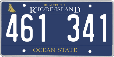 RI license plate 461341