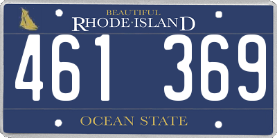 RI license plate 461369