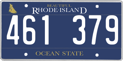 RI license plate 461379