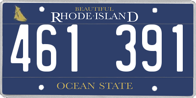RI license plate 461391