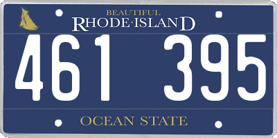 RI license plate 461395