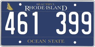 RI license plate 461399