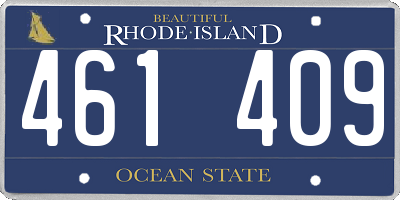 RI license plate 461409