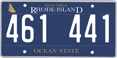 RI license plate 461441