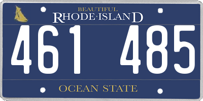 RI license plate 461485